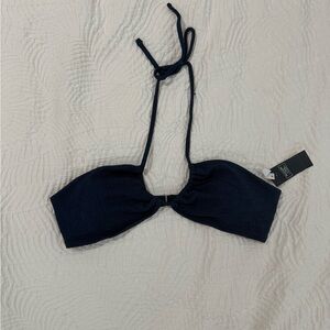 Abercrombie & Fitch Navy Blue Bikini Top